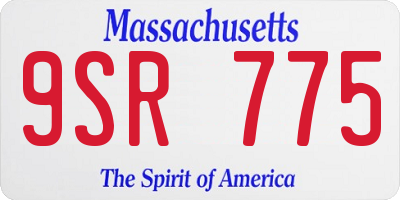 MA license plate 9SR775
