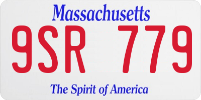 MA license plate 9SR779