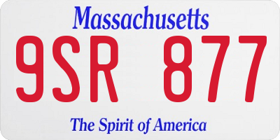 MA license plate 9SR877