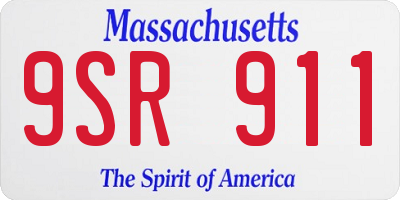 MA license plate 9SR911