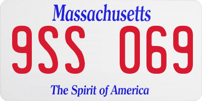 MA license plate 9SS069