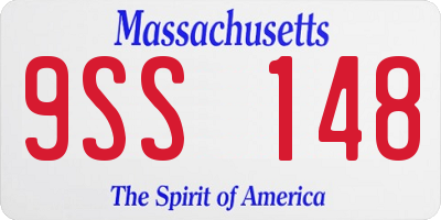 MA license plate 9SS148