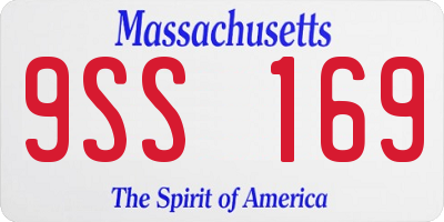 MA license plate 9SS169