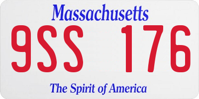 MA license plate 9SS176