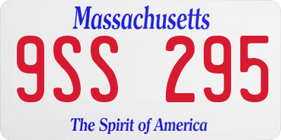 MA license plate 9SS295