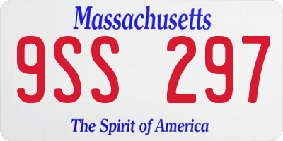 MA license plate 9SS297