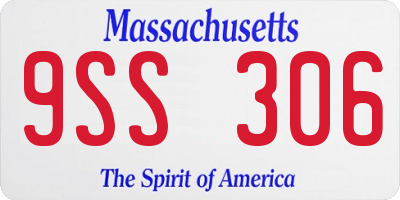 MA license plate 9SS306