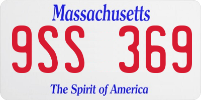 MA license plate 9SS369
