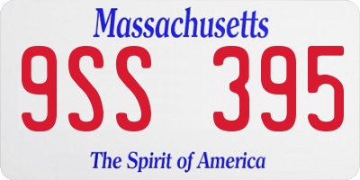 MA license plate 9SS395