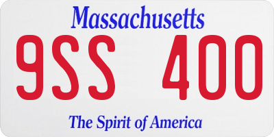MA license plate 9SS400