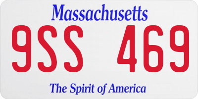 MA license plate 9SS469