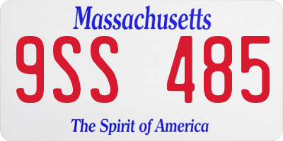 MA license plate 9SS485