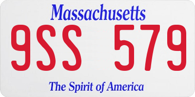MA license plate 9SS579