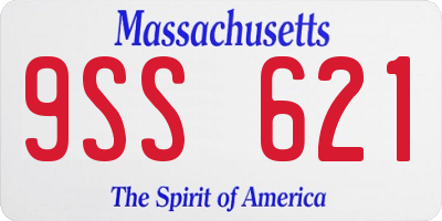 MA license plate 9SS621