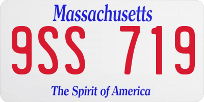 MA license plate 9SS719