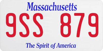 MA license plate 9SS879