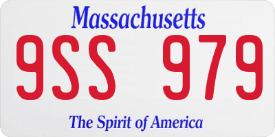 MA license plate 9SS979