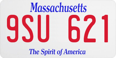MA license plate 9SU621