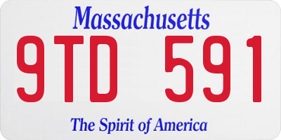 MA license plate 9TD591