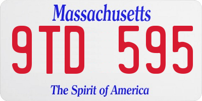 MA license plate 9TD595