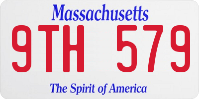 MA license plate 9TH579
