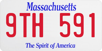 MA license plate 9TH591