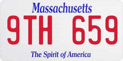 MA license plate 9TH659