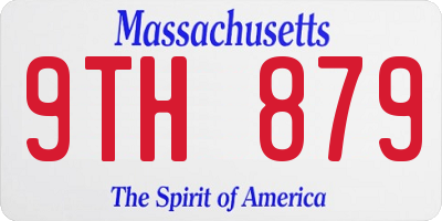 MA license plate 9TH879
