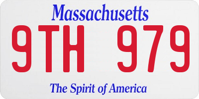 MA license plate 9TH979
