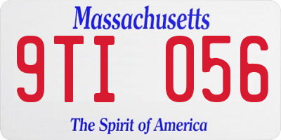MA license plate 9TI056