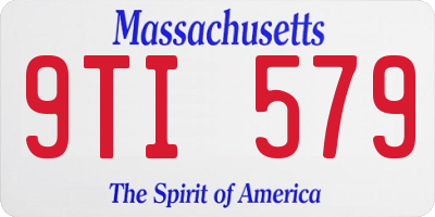 MA license plate 9TI579