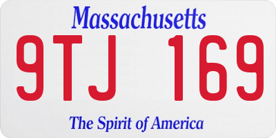 MA license plate 9TJ169