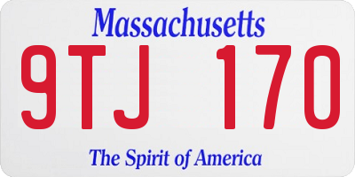 MA license plate 9TJ170