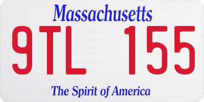 MA license plate 9TL155