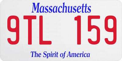 MA license plate 9TL159