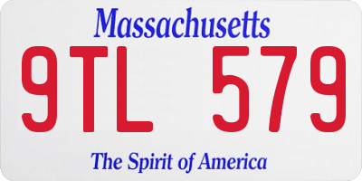 MA license plate 9TL579