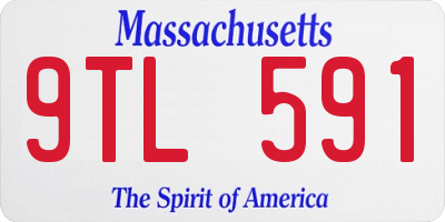 MA license plate 9TL591