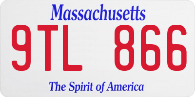 MA license plate 9TL866