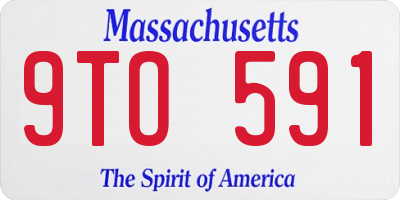 MA license plate 9TO591