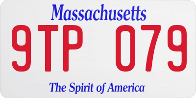 MA license plate 9TP079