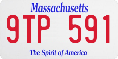 MA license plate 9TP591