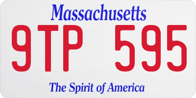 MA license plate 9TP595