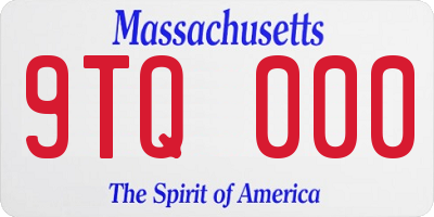 MA license plate 9TQ000
