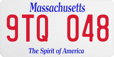 MA license plate 9TQ048