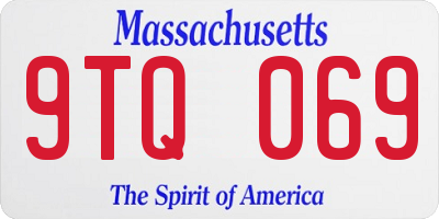 MA license plate 9TQ069