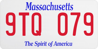 MA license plate 9TQ079