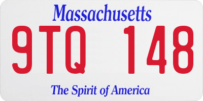 MA license plate 9TQ148