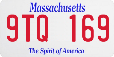 MA license plate 9TQ169