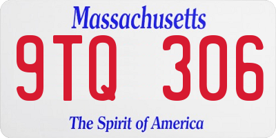 MA license plate 9TQ306