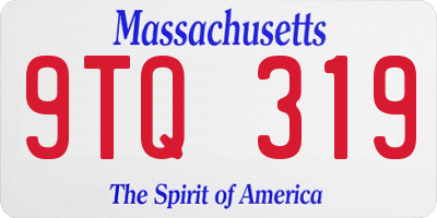 MA license plate 9TQ319